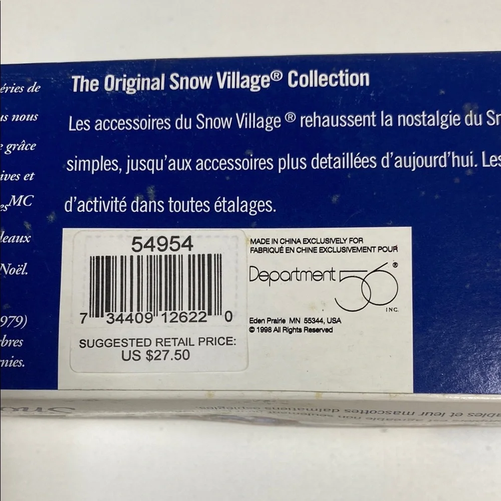 Dept. 56 Snow Village Accessory, "Fun at the Firehouse." Set of 2 figures - Picture 14 of 15